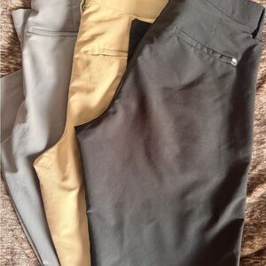 Lot of 3 Banana Republic Black Dress Pants: Black, Tan, and Grey